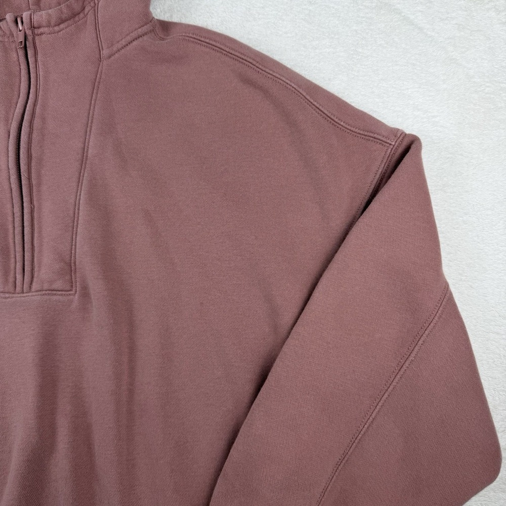 Abercrombie and Fitch Soft A&F Sunday Half-zip Hoodie Pinkish Women's Size M - Picture 5 of 14